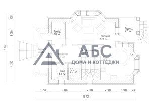 Проект одноэтажного коттеджа » Парус» из газобетона - 4
