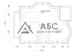 Проект одноэтажного коттеджа » Парус» из газобетона - 3