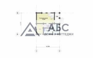 Проект одноэтажной бани «Смолка» из бревна - 3