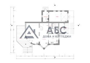 Проект одноэтажного коттеджа «Твистер» из газобетона - 3