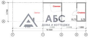 Проект конюшни «Конюшня-1» из бруса - 3