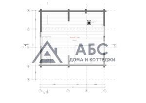 Проект одноэтажной бани «Сотник» из бруса - 4