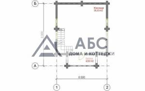 Проект одноэтажной бани «Снежка» из бревна - 4