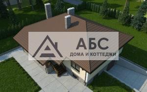 Проект одноэтажного коттеджа «Волчок» из газобетона - 14
