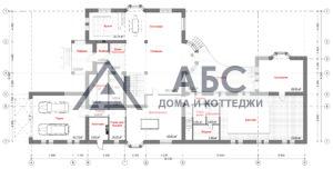Проект одноэтажного коттеджа «Черкизово» из газобетона - 4