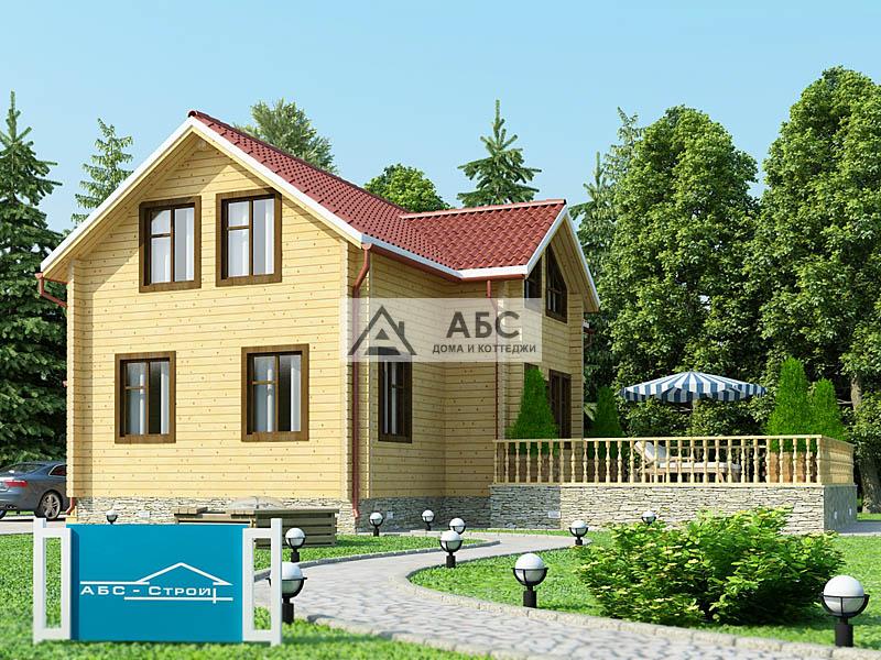 Проект одноэтажного дома «Раменский» из бруса - 1