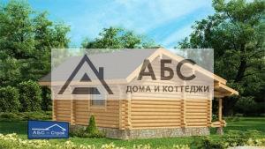 Проект одноэтажной бани «Кузьмич» из бревна - 3