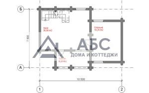 Проект двухэтажной бани «Приват-баня» из бревна - 4