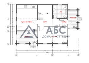 Проект одноэтажного дома «Норвежец» из бруса - 3