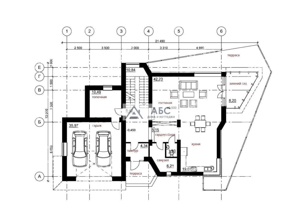 Проект одноэтажного дома «Спокойный» из газобетона - 3