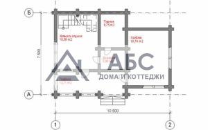 Проект двухэтажной бани «Приват-баня» из бревна - 3