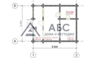 Проект одноэтажной бани «Терма» из бревна - 3