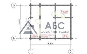 Проект одноэтажной бани «Терма» из бревна - 3