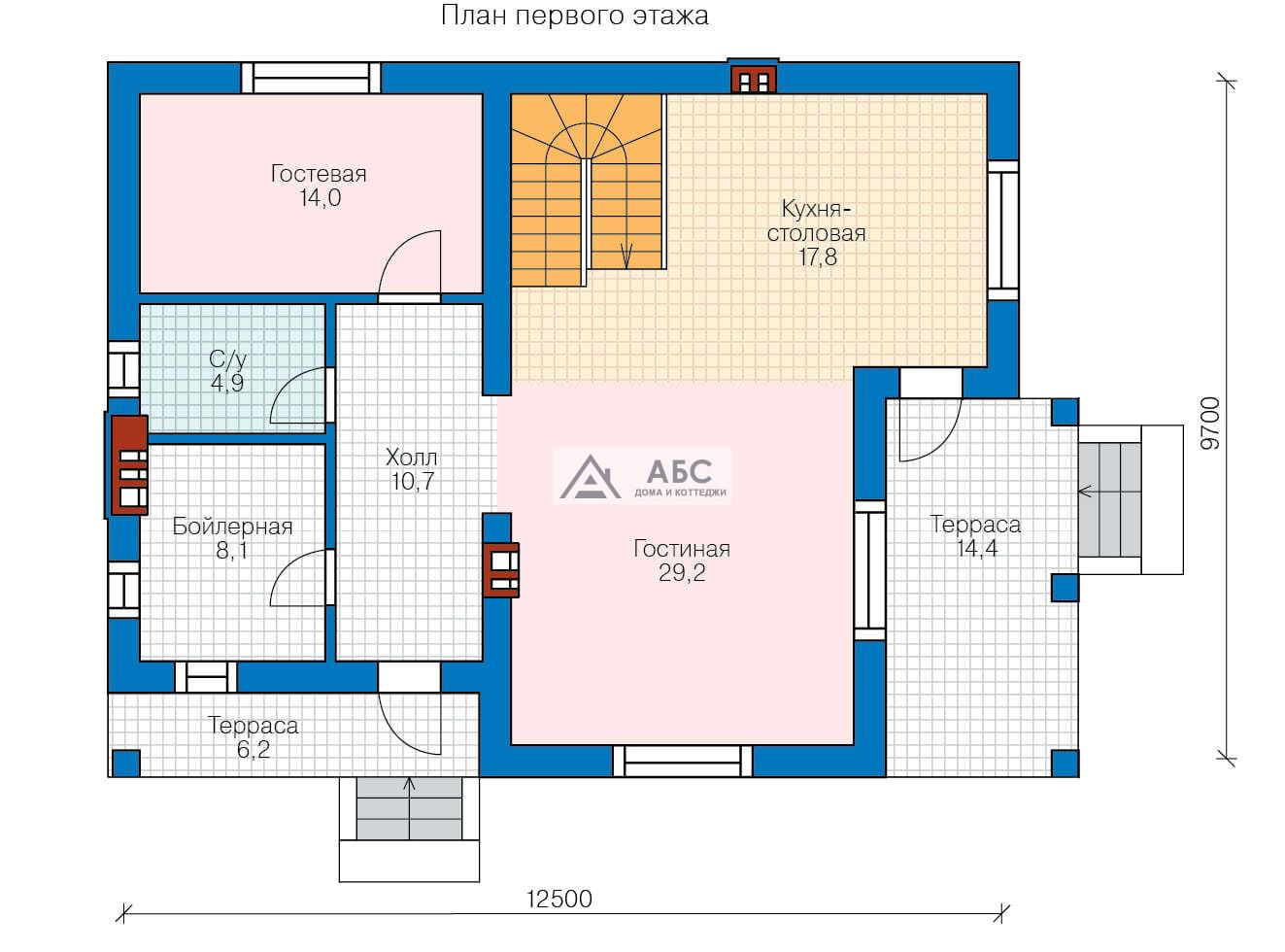 Планы домов двухэтажных из пеноблоков