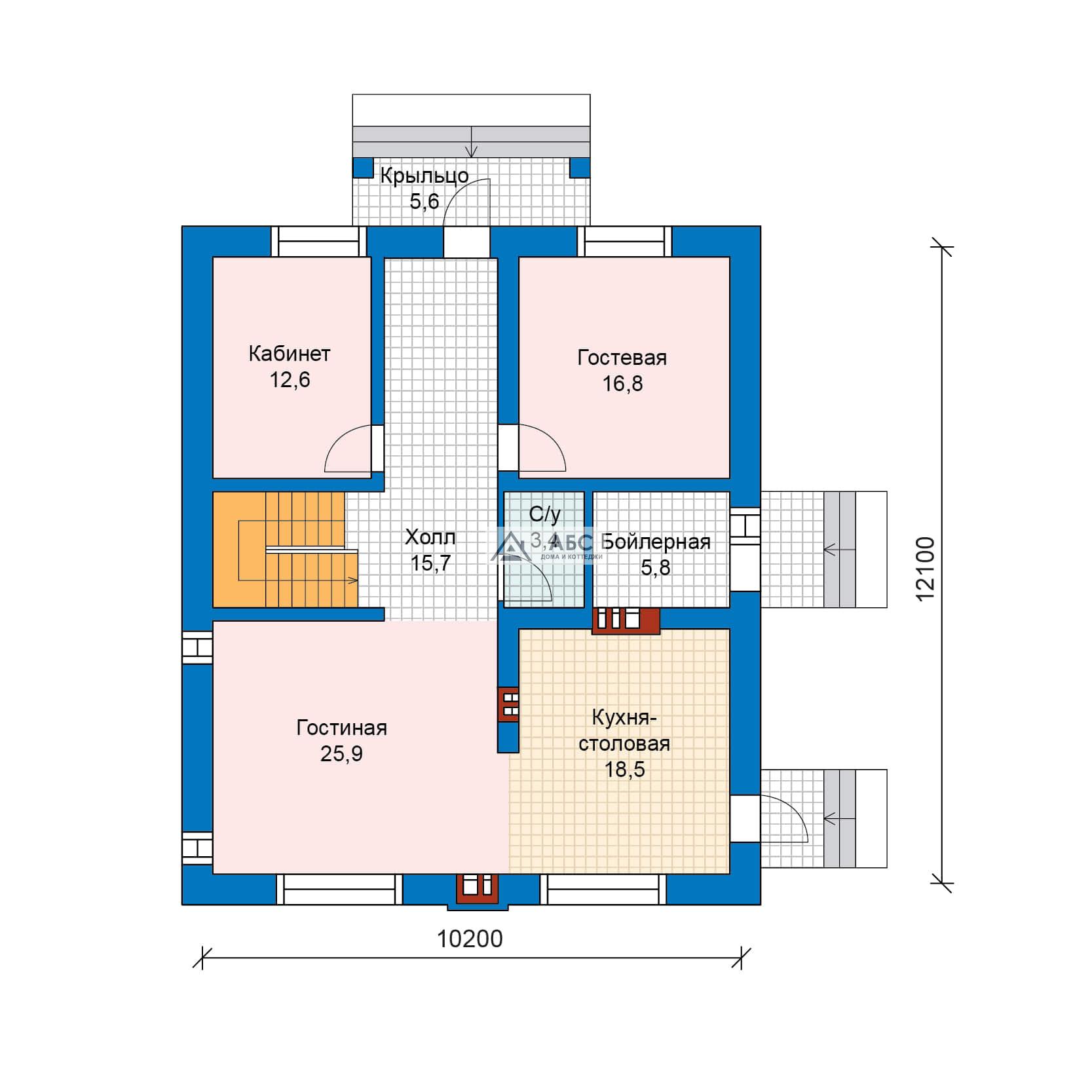 Вес дома из газобетона 10х10