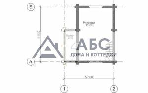 Проект одноэтажной бани «Герда» из бревна - 4