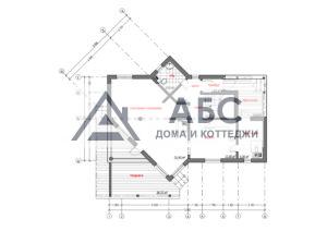 Проект одноэтажного коттеджа «Колибри» из бруса - 3