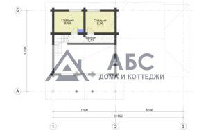 Проект одноэтажной бани «Лукашин и К» из бревна - 4