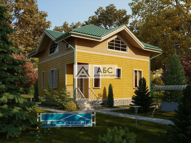 Проект одноэтажного дома «Ромашково» из бруса - 1