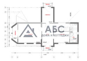 Проект одноэтажной дачи арх. Набоков (1880 г.) из бруса - 4