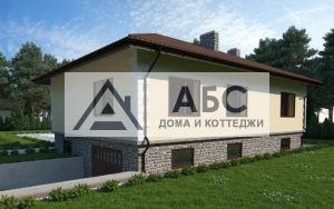Проект одноэтажного коттеджа «Волчок» из газобетона - 6