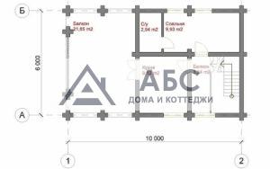 Проект одноэтажной бани «Лель» из бревна - 4