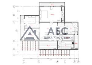 Проект одноэтажного дома «Оригами-6» из бруса - 4