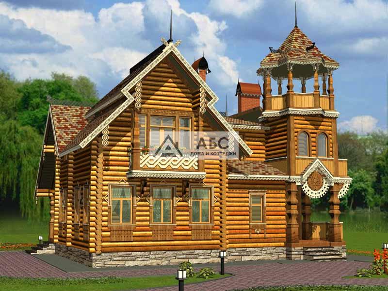 Проект одноэтажной деревянной дачи. Арх. М.А.Кузьмин (1877г.) из бруса - 6