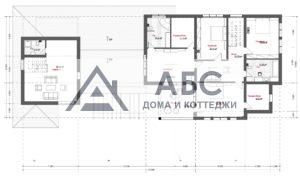 Проект одноэтажного коттеджа «Бурцево» из газобетона - 5