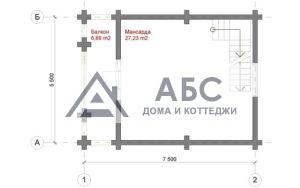 Проект одноэтажной бани «Яхрома» из бревна - 4