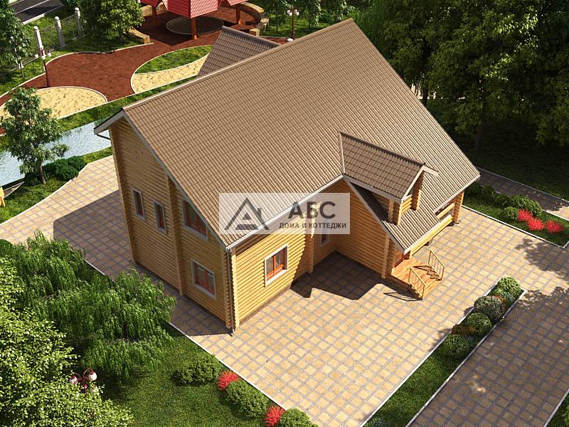 Проект одноэтажного дома «Андреевский» из бревна - 12