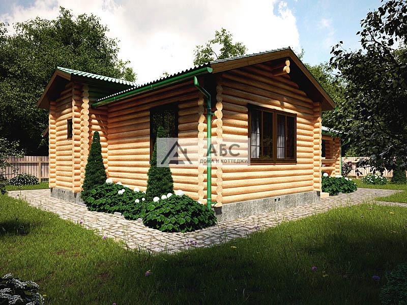 Проект одноэтажной бани - гостевого дома «Черномор» из бревна - 4