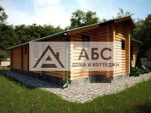 Проект одноэтажной бани - гостевого дома «Черномор» из бревна - 5