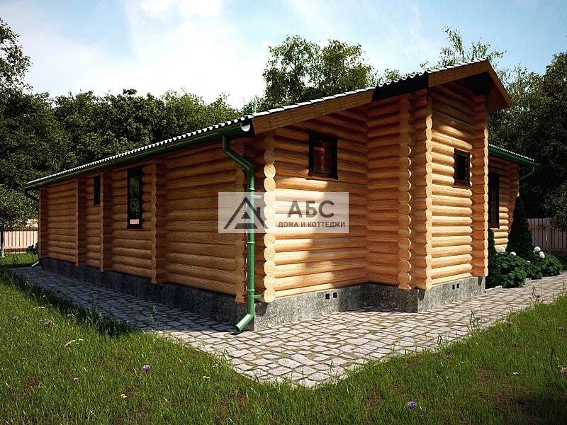 Проект одноэтажной бани - гостевого дома «Черномор» из бревна - 5