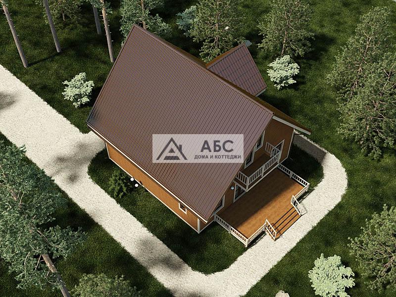 Проект одноэтажного дома «Скрипка» из бруса - 12