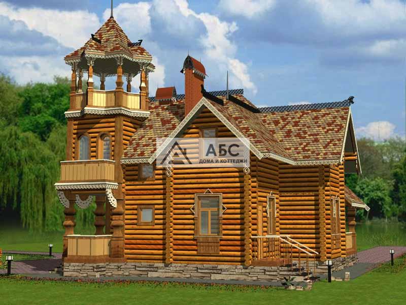 Проект одноэтажной деревянной дачи. Арх. М.А.Кузьмин (1877г.) из бруса - 7