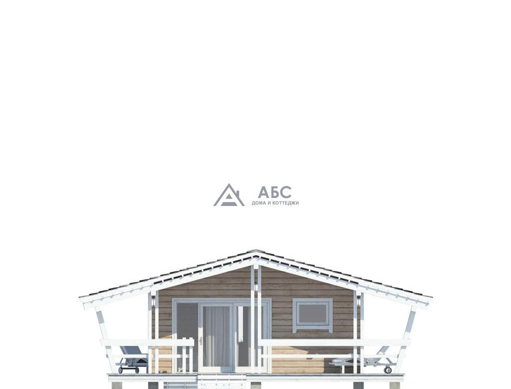 Проект одноэтажного бунгало «Бунгало 2» из бруса - 8