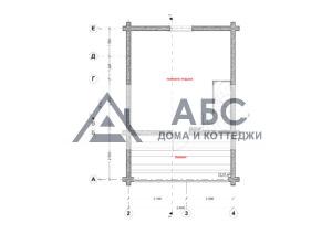 Проект одноэтажной бани «Былинка» из бревна - 4