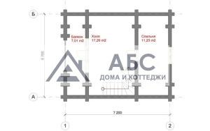 Проект одноэтажной бани «Акапелла» из бревна - 3