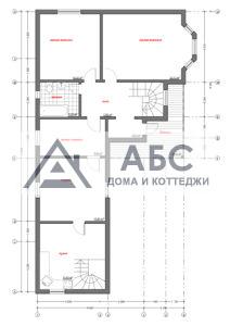 Проект двухэтажного дома «Уголок-М8» из бруса - 4