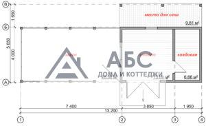 Проект конюшни «Конюшня-3» из бруса - 3