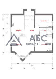 Проект одноэтажного дома «Чех-М2» (с топочной) из бруса - 4