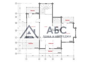 Проект двухэтажного дома «Дуэт 2» из бруса - 4