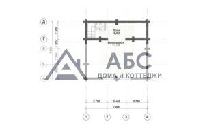 Проект одноэтажной бани «Альфа» из бревна - 3