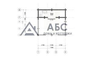 Проект одноэтажной бани «Альфа» из бревна - 3