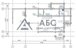 Проект одноэтажной бани «Поленушко» из бревна - 3