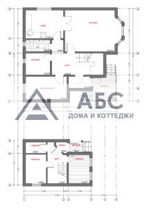 Проект двухэтажного дома «Уголок-М8» из бруса - 3