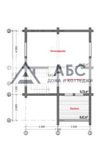 Проект одноэтажной бани «Клементина» из бруса - 4