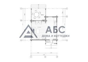 Проект одноэтажного дома «Лагуна» из бруса - 3