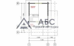 Проект двухэтажной бани «Зигзаг у Дачи» из бревна - 4